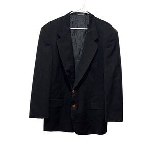 Valentino Black Blazer Gold Buttons Men's Size 44